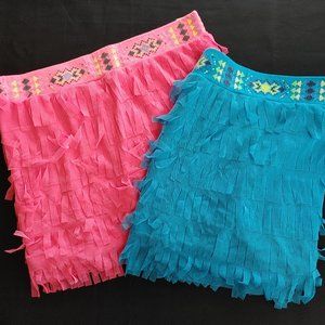 LOT - 2 JUSTICE -- TULLE, FRINGE SKORTS